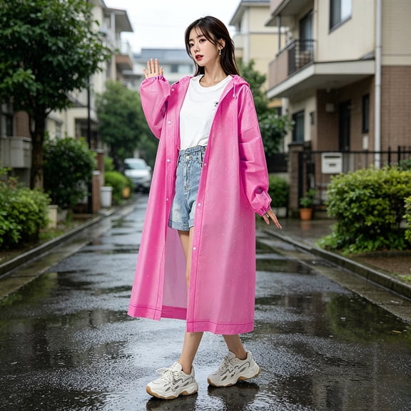 Kieccall One Piece Waterproof Rain Suit for Adult Wear Gift