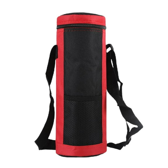 Kieccall Oxford Cloth Insulated Water Bottle Bag, Crossbody Sling with Thermal Protection for Outdoor Activities, Hiking and Fitness Essential, Leak-Proof and Multi-Purpose
