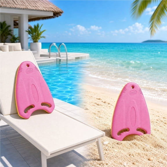 Kieccall Pink EVA Shark Swim Kickboard for Beginner Swimmers Pool Training Floating Aid Gift