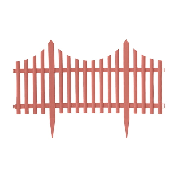 Kieccall Plastic Garden Fence Edging - Weather-Proof Decorative Picket Panels, Perfect For Lawns, Flowerbeds & Plant Borders, Enhances Yard Scenery