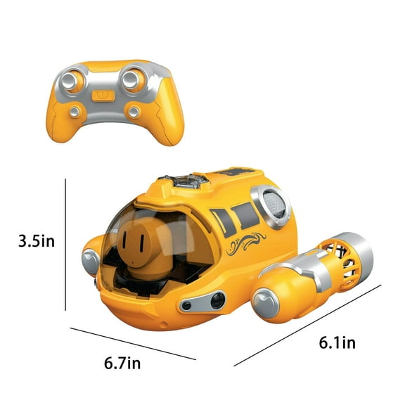 Kieccall Play On The Water Remote Control Boat, Waterproof Gas Boat With Spray Function, Twin-Screw Drive, Led Lights