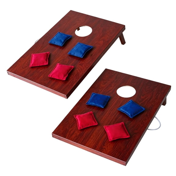 Kieccall Portable Bean Bag Toss Board Indoor Outdoor Interactive Game for Adults Gift