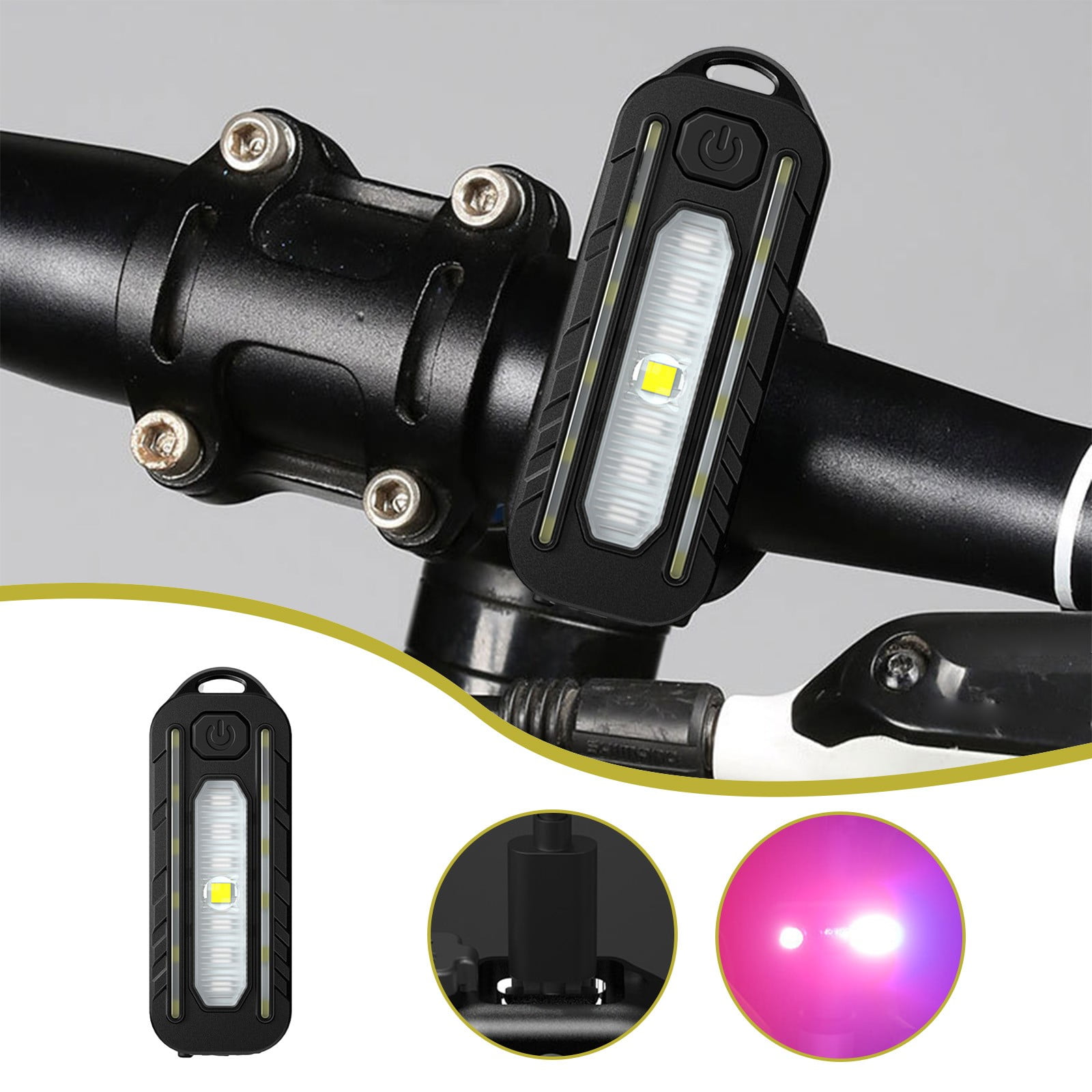 FREELIGHT　UL.Manta Zefal Manta Deluxe Bike Light Set - LED, Adjustable