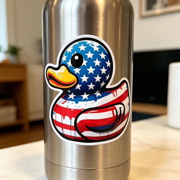 Kieccall Rubber Duck Car Stickers Vinyl Decals for Auto Laptop Window Decor Gift
