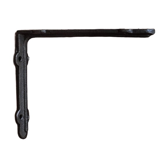 Kieccall Rustic Vintage Scroll Cast Iron Shelf Bracket Sturdy Heavy Duty Decorative Wall Mount Support for Floating Shelves Antique Black Corbel for Window Mantel Home Decor Gift