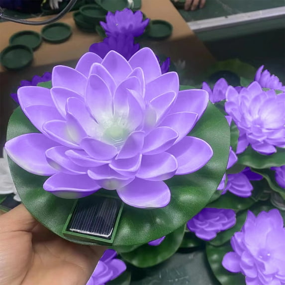 Kieccall Solar Pool Lights, Floating Hollandia Flower For Pool, Solar Floating Pool Lights, Led Floating Solar Pond Light