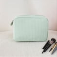 thumbnail image 1 of Kieccall Striped Travel Cosmetic Bag Soft Portable Toiletry Organizer Bag For Daily Outdoor Storage Gift, 1 of 6