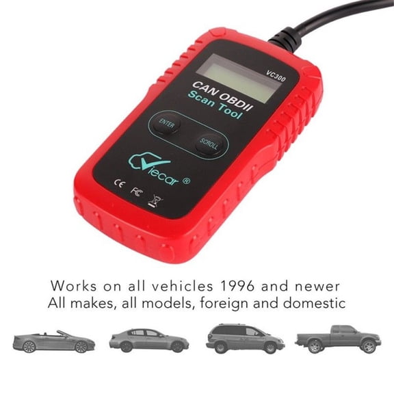 Kieccall Viecar VC300 OBD2 Car Diagnostic Scan Tool - Fault Code Reader, Easy Operation, Vehicle Maintenance & Road Trips for Engine Health Monitoring