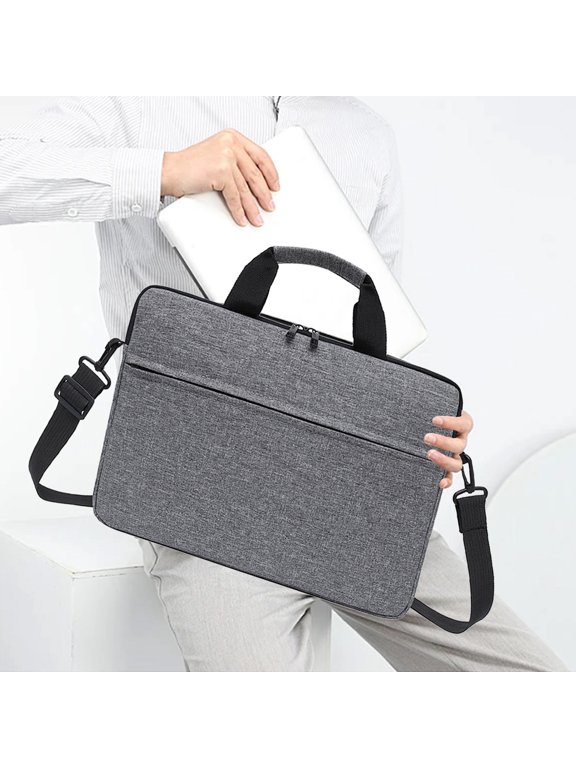 Water Resistant Laptop Messenger Shoulder Bag, Sleek Durable Tablet Carrying Bag for Work Business Travel, Lightweight Crossbody Bag for Electronic Device Daily Commute Gift
