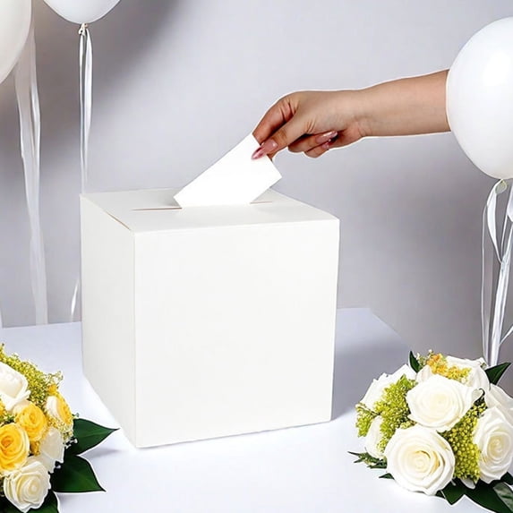 Kieccall Wedding Card Box Decorative Holder for Birthday Proposal Party Greetings Gift