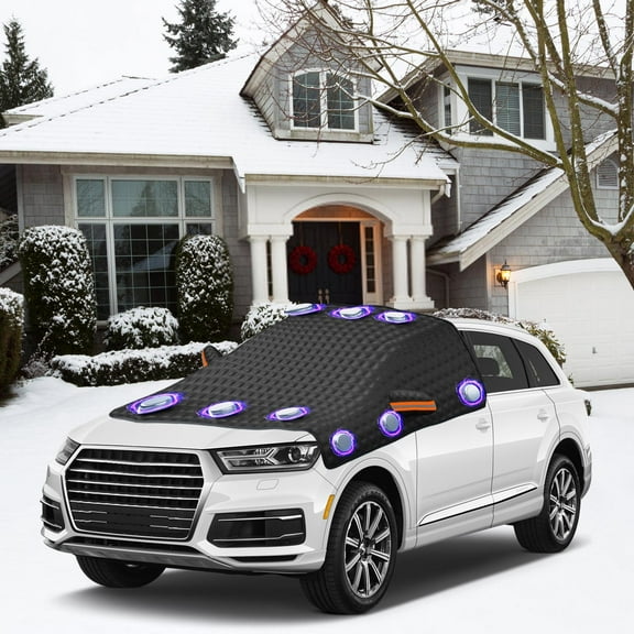 Kieccall Windshield Snow Cover With Magnetic Edges Winter Frost Protector For Cars