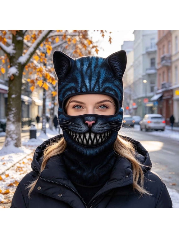 Winter Windproof Thermal Head Cover, Cold Protection Face Mask Balaclava, Soft Outdoor Skiing Snowboarding Cycling Gear for Adults