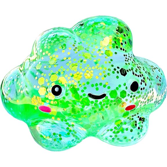 Kiedle Cloud Stress Ball - Nice Sensory Squishy Squeeze Cute Fidget Toy with Slow Rise Squish - 3" Cloud