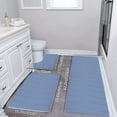thumbnail image 1 of Kieeoam Bathroom Rug Set 3 Pieces, Soft Non Slip Memory Foam Bath Mat, Extra Thick Bath Mats for Bathroom, Machine Washable Bath Rugs Set for Tub, Toilet and Floor, 1 of 5