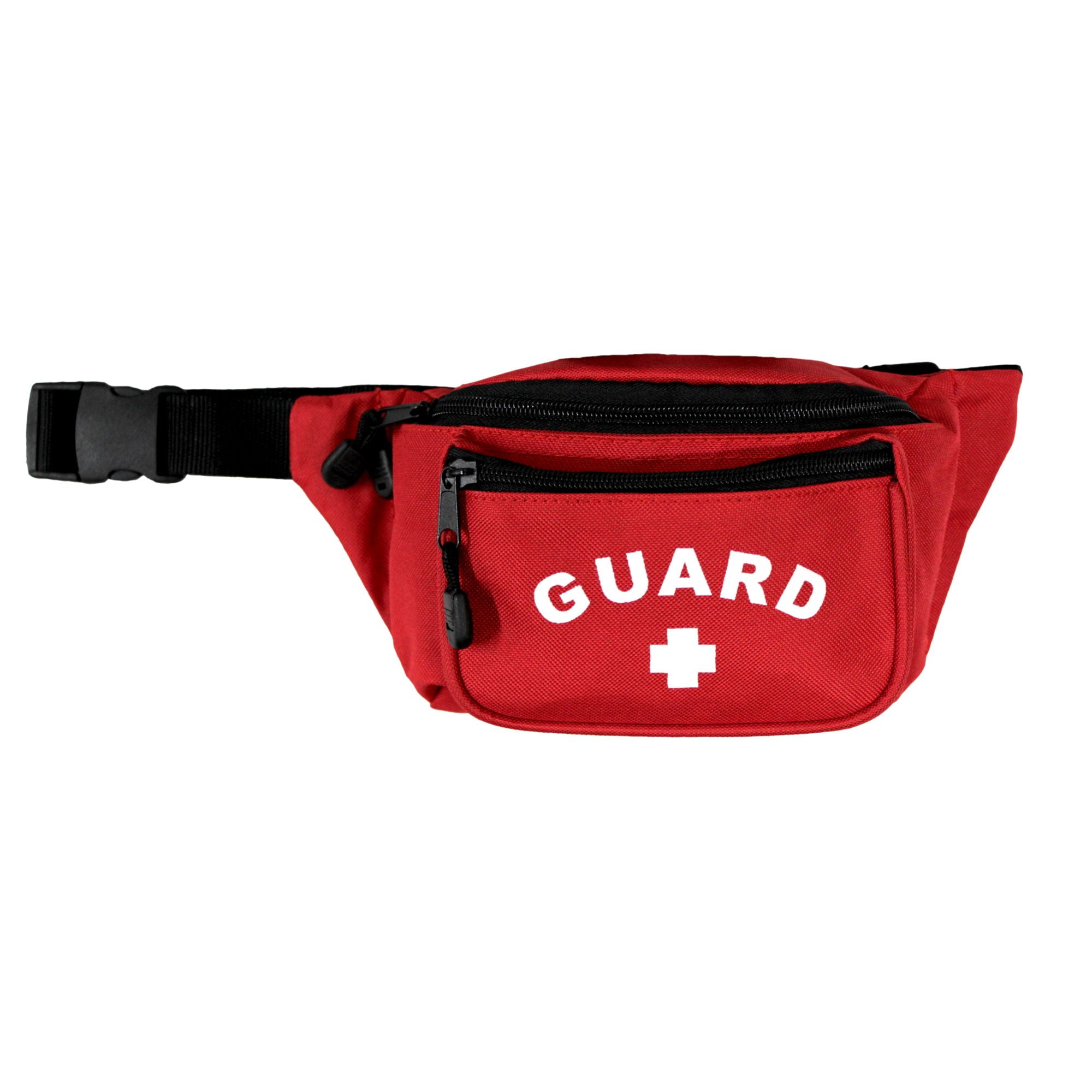 Kemp USA 7.5" Red and White Kemp USA Hip Fanny Pack With Guard Logo