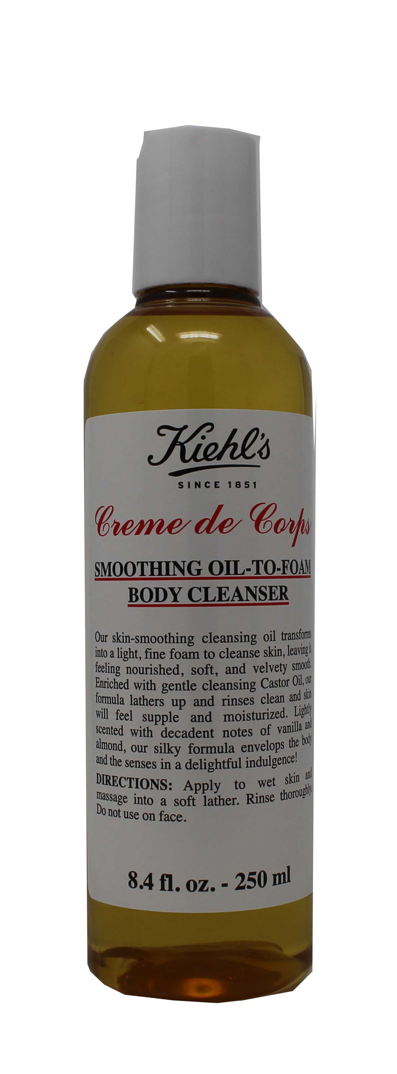 Kiehl's Creme de Corps Smoothing OilToFoam Body Cleanser 8.4 Ounce