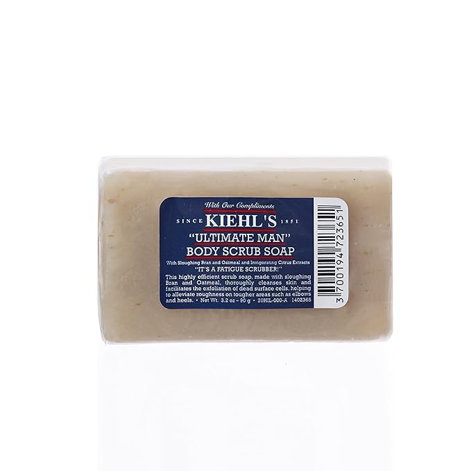 Kiehl's Ultimate Man Body Scrub Soap 3.2 Oz