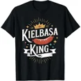 thumbnail image 1 of Kielbasa King Funny Polish Food Shirt For Meat Lovers T-Shirt Unisex S-5XL Hot Trending Shirt, Vintage Birthday Gift, 1 of 3