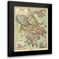 thumbnail image 1 of Kiepert 12x14 Black Modern Framed Museum Art Print Titled - Greece - Kiepert 1903, 1 of 5