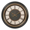 thumbnail image 1 of Kiera Grace 20 inches Everett Round Wall Clock with Brushed Copper Bezel, 1 of 7