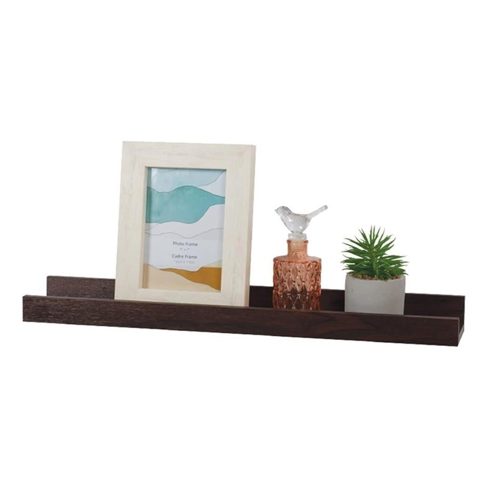 Kiera Grace Dark Brown MDF Floating Wall Shelf