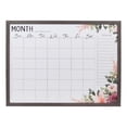 thumbnail image 1 of Kiera Grace Glass Dry Erase Whiteboard Calendar With Gray Wood Effect Frame, 1 of 6