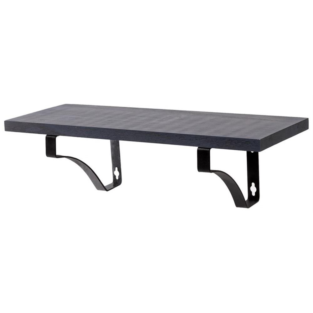 Kiera Grace  Set of 2 Wood Wall Shelf Set with Metal Bracket - 16.5" inch