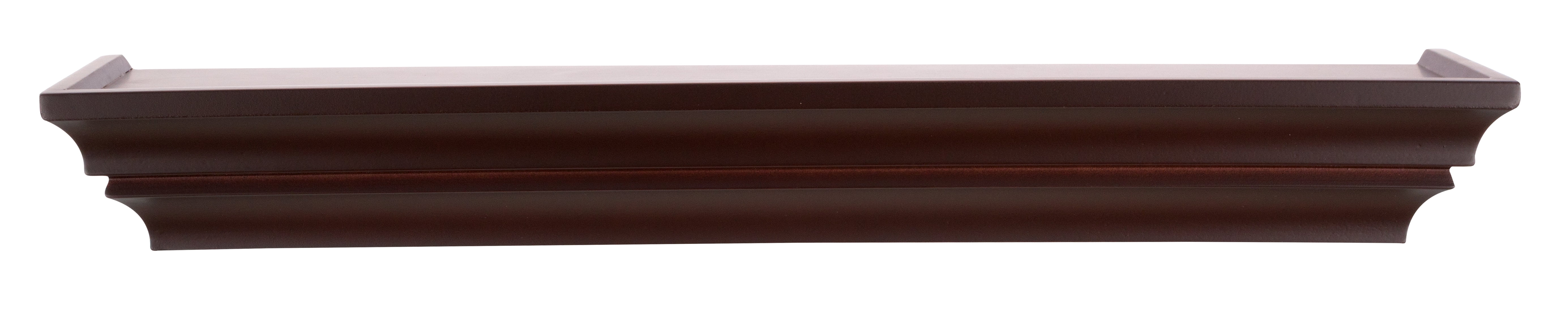 Espresso MDF Crown Molding 24" Floating Wall Shelf