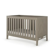 Child Craft Kieran 3-in-1 Convertible Crib, Herringbone Panel Design, 2 Mattress Heights, Crescent Gray