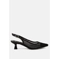 thumbnail image 1 of Kiev Mesh Pin Buckle Pointed Mules, 1 of 7