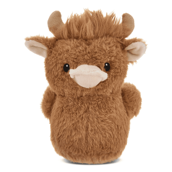 Kiewfjdk 22" Large Highland Cow Duck Plush Toys, Brown Cuddly Easter Stuffed Animal, Soft Highland Cow Duck Hybrid Plush Toy, Easter Gift for Kids Adults & Spring Holiday Decor
