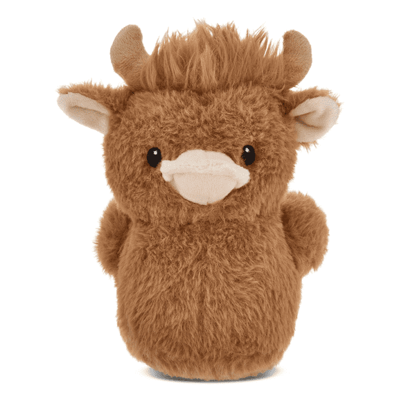 Kiewfjdk 8 Medium Highland Cow Duck Plush Toys, Brown Cuddly Easter Stuffed Animal, Soft Highland Cow Duck Hybrid Plush Toy, Easter Gift for Kids Adults & Spring Holiday Decor