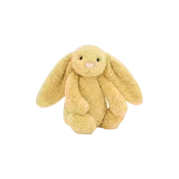 Kiewfjdk Easter Bunny Stuffed Animals, Soft Floppy Ear Easter Bunny Plush Toy, Yellow, Easter Rabbit Plushie for Kids, Easter Basket Stuffer, Festive Home Decor & Holiday Gift