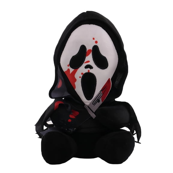 Kiewfjdk Horror Plush Toys, 7.87 Inch Detailed Classic Ghost Face Stuffed Animal, Spooky Scream Plushie for Halloween Decor Horror Movie Fans