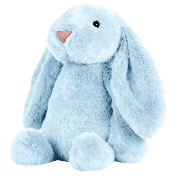 Kiewfjdk Soft Easter Bunny Plush Toy - Cute Stuffed Rabbit Animal | Fluffy Long-Ear Bunny for Kids, Bunny Stuffed Animal, Easter Decor & Nursery | Blue Colors (Perfect for Spring/Easter Gifts)