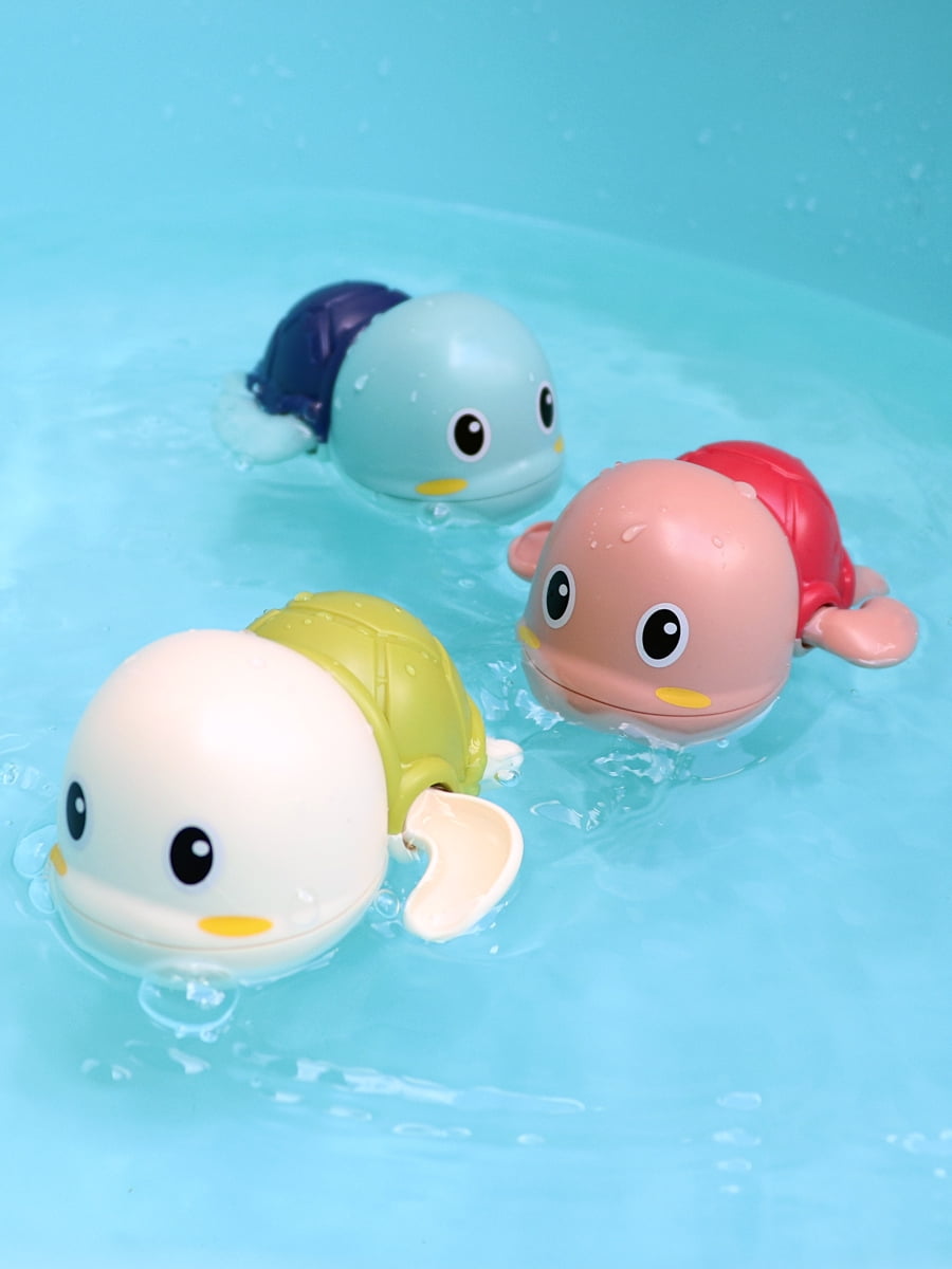 Kifunppy Bath Toys, 3 Pack Cute Swimming Turtle Bath Toys for Toddlers