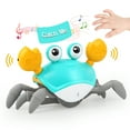 thumbnail image 1 of Kifunppy Crawling Crab Baby Toy for 1 Year Old Boys Girls, Tummy Time Toys with Music and Lights Automatically Avoid Obstacles, Walking Crab Toy for Toddlers Ages 6+ Months, 1 of 8