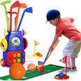 Kifunppy Toddler Golf Toy Set,Kids Golf Clubs with 8 Balls and 1 Mat