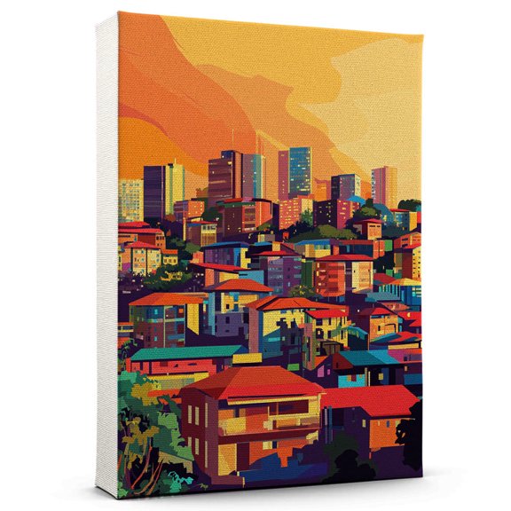 Kigali Canvas Print, Rwanda Canvas Wall Art, Kigali Decor Travel Canvas, Rwanda Travel Gift, Housewarming Gift - 99AZ691