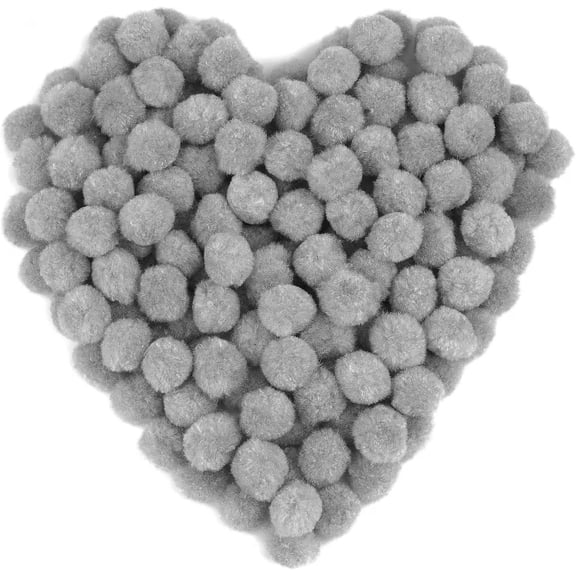 Kiibsot 100pcs 1 inch Fuzzy Craft Pom Poms Balls for Hobby Supplies and DIY Creative Crafts, Party Decorations