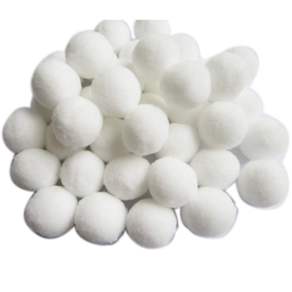 Kiibsot 100pcs 1 inch Fuzzy Craft Pom Poms Balls for Hobby Supplies and DIY Creative Crafts, Party Decorations