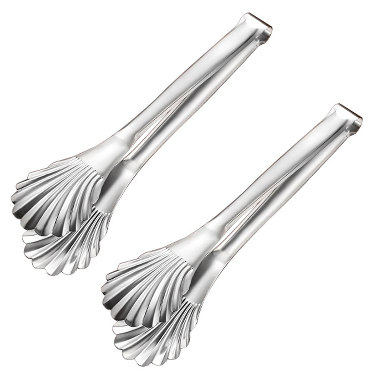 Kiibsot 2 Pack Stainless Steel Buffet Salad Serving Tongs, 12 inch ...