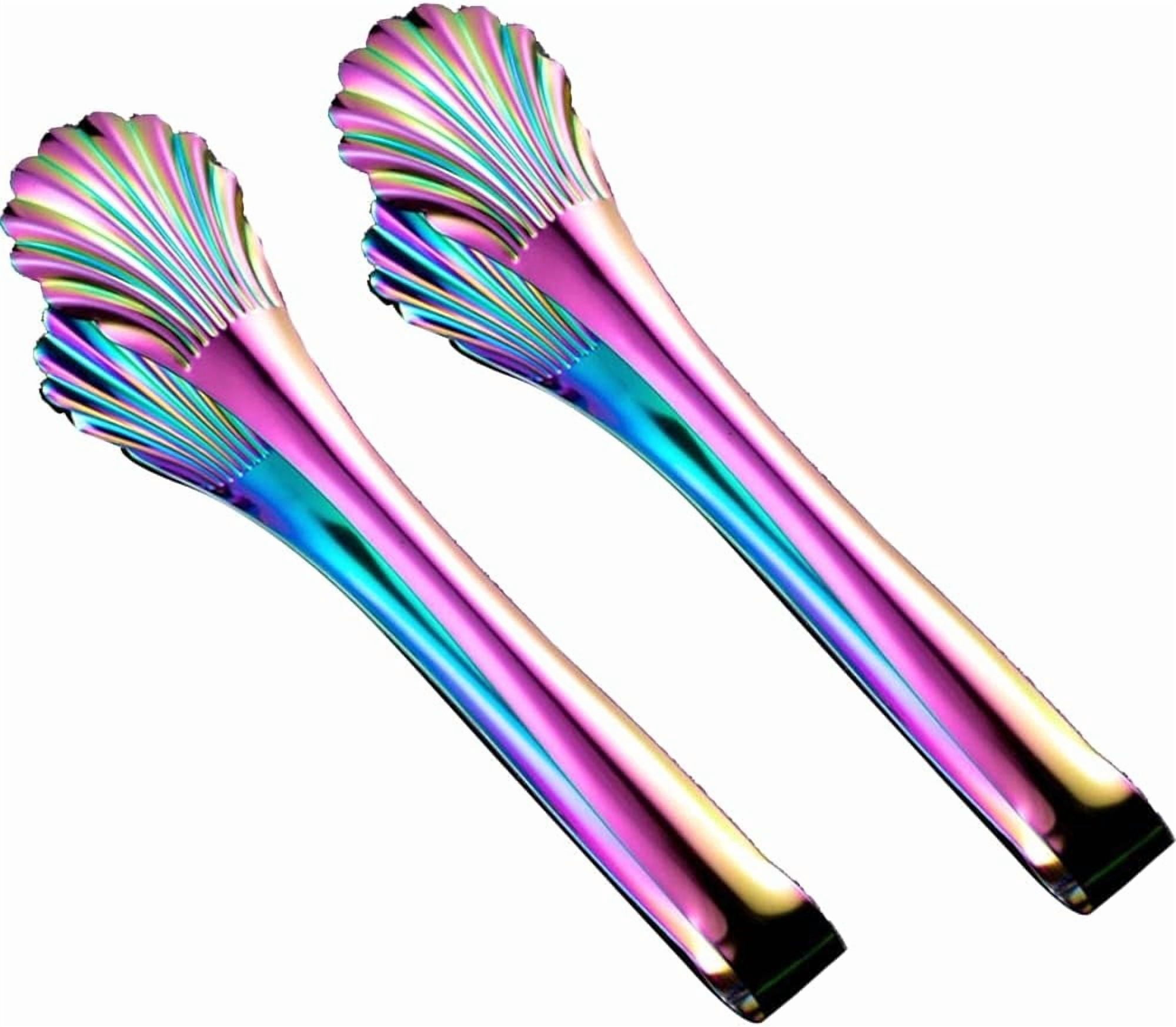 Kiibsot 2 Pack Stainless Steel Buffet Salad Serving Tongs, 12 inch ...