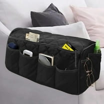 Kiibsot Armchair Caddy, Waterproof Sofa Armrest Organizer, Non Slip Recliner Organizer, Remote Holder for Recline, Recliner Caddy with 10 Pockets Storage for TV Remote, Phone, Magazine