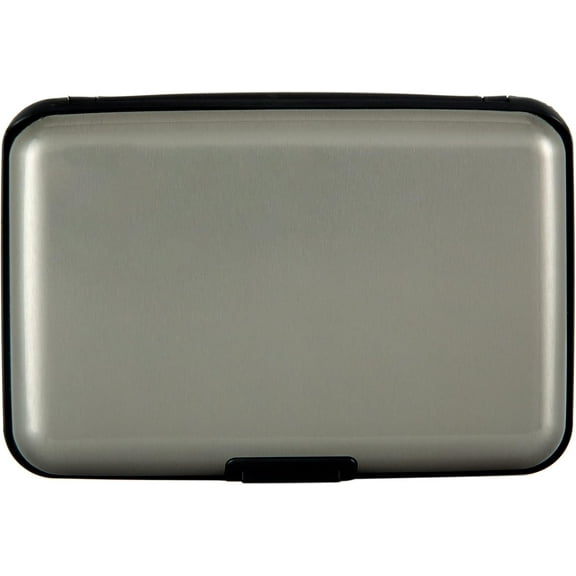 Kiibsot Credit Card Holder, RFID Blocking Metal Card Wallet for Women Men Slim ID Card Holder Protector Aluminum Business Hard Case