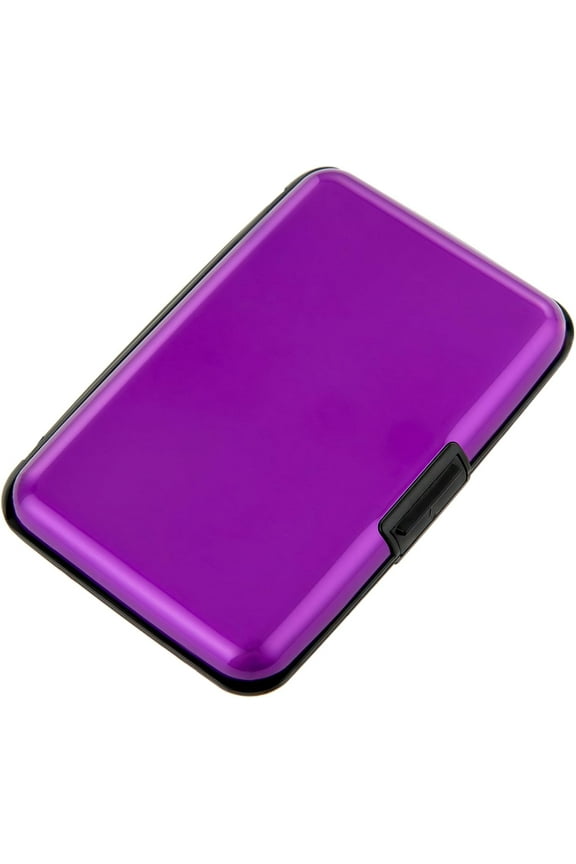 Credit Card Holder, RFID Blocking Metal Card Wallet for Women Men Slim ID Card Holder Protector Aluminum Business Hard Case