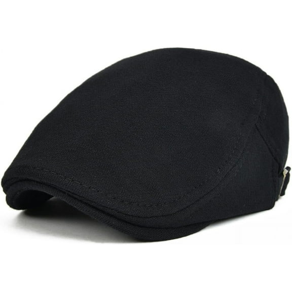 Kiibsot Men 100% Cotton Newsboy Cap Adjustable Flat Ivy Gatsby Driving Hat