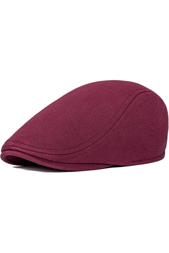 Men's Korean Style Cotton Flat Ivy Gatsby Newsboy Driving Hat Minimalist Beret Cap