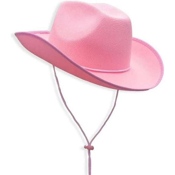 Kiibsot Plain Felt Cowboy & Cowgirl Hat for Men Women, Western Cowboy Hat for Adult