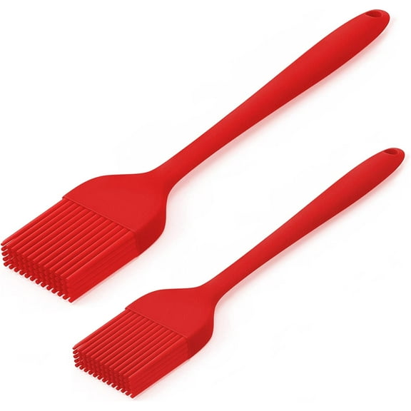 Kiibsot Silicone Basting Pastry Brushes Set - Cooking Brush for Oil Sauce Butter Marinades, Food Brushes for BBQ Grill Kitchen Baking,Pastries Cakes Meat Desserts, Food Grade, Dishwasher Safe